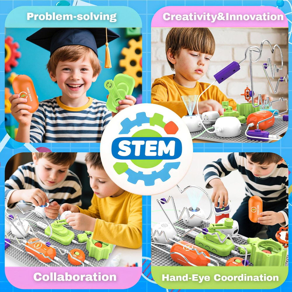 Science Kits for Kids | STEM Toys for Kid, Electronics Exploration Kit,