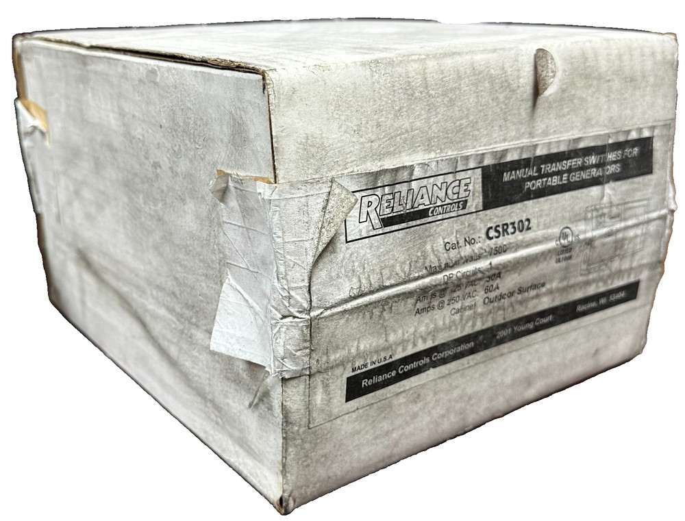 Reliance Controls CSR302 Outdoor Manual Transfer Switch