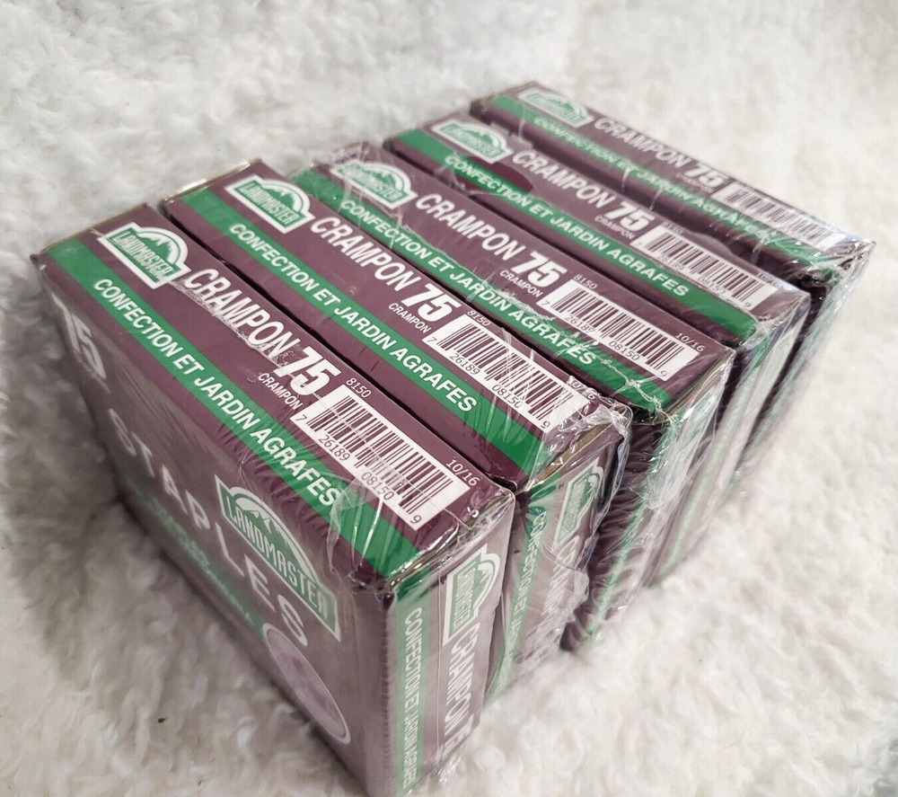 LANDMASTER Commerical 75-Staple Box Lot/5 SEALED!