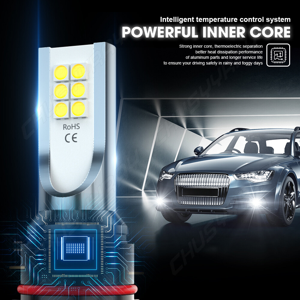 LED Headlight + Fog Bulbs 9012 H16 Combo For Jeep Cherokee 2.4L/3.2L 2014-2015