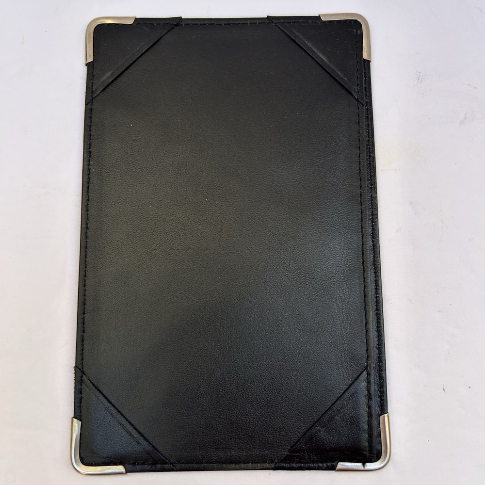 Hugo Boss Classic Smooth Black Leather Passport Holder Embossed