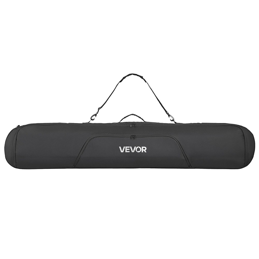 Extra Storage Ski Gear Bag 65in 600D Polyester Waterproof Exterior Handle Black