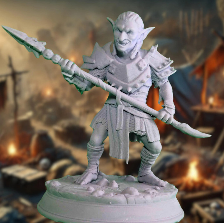 Goblin Fighter Mini | Goblin Scout | Dnd Mini | Multiple scales | By DM Stash