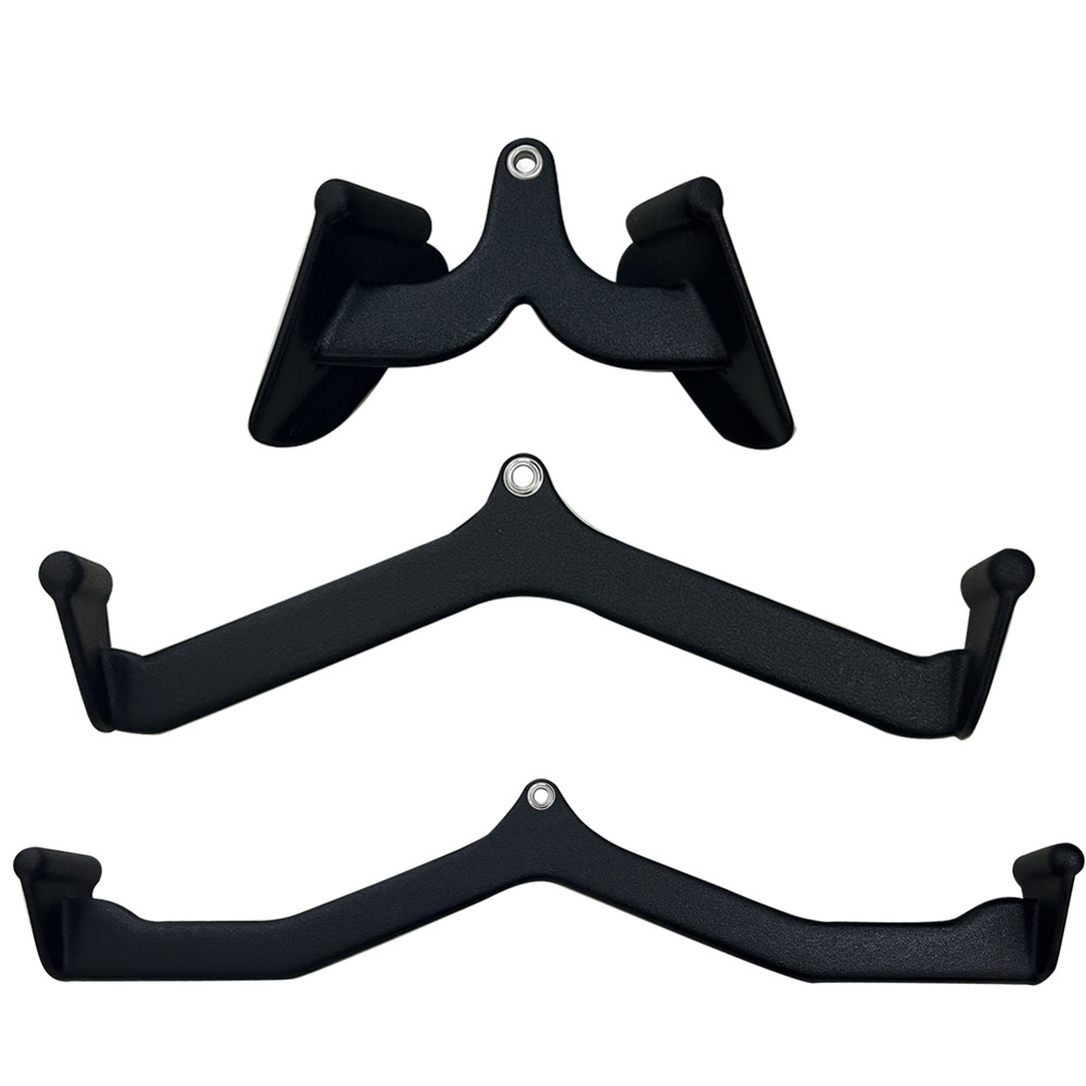 3PCS LAT Pulldown Bar Cable Machine Attachment Back Tricep Bar Strength Training