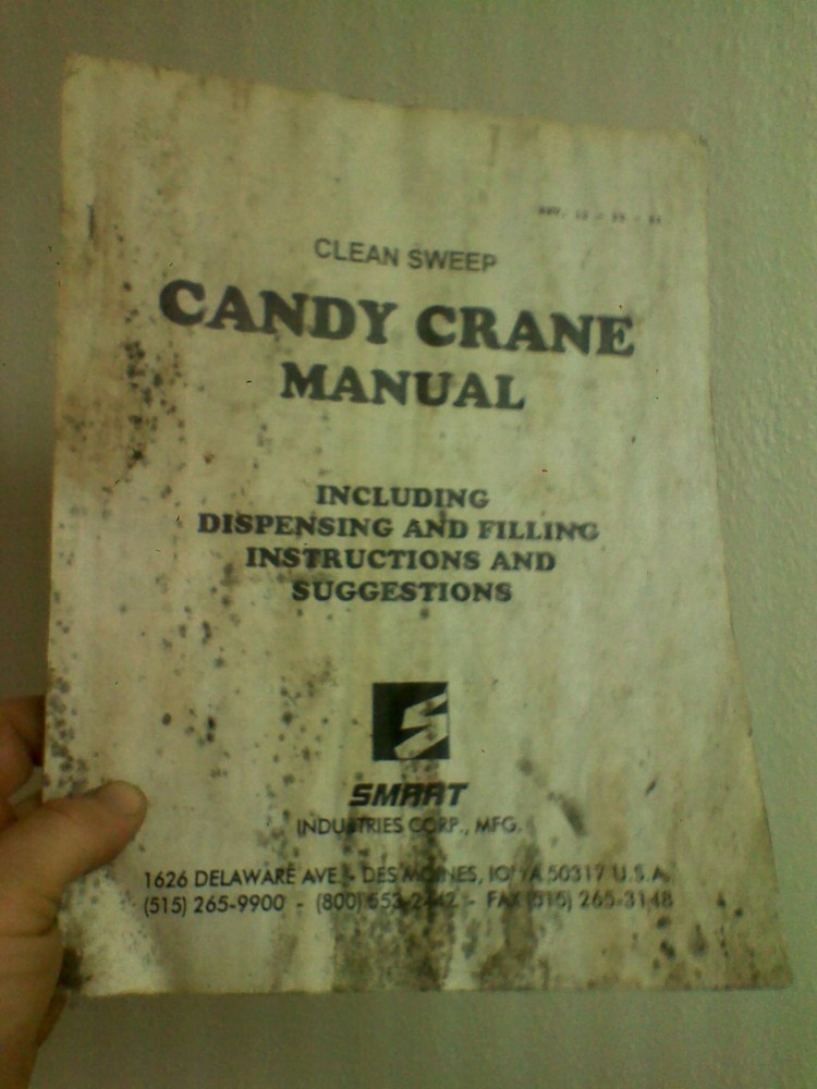 Smart Clean Sweep candy crane arcade 5th generation manual