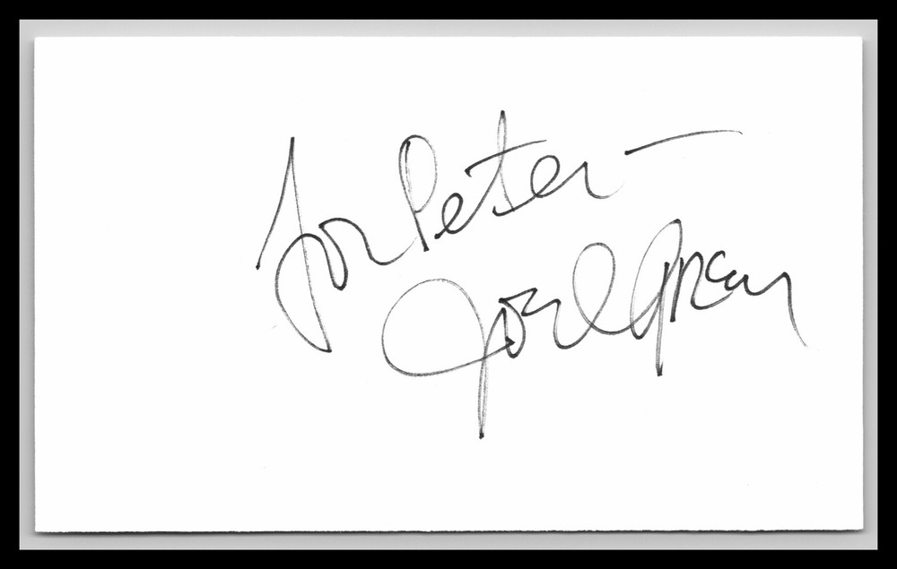 Joel Grey - Actor - 3x5 Card - Signed / Autograph