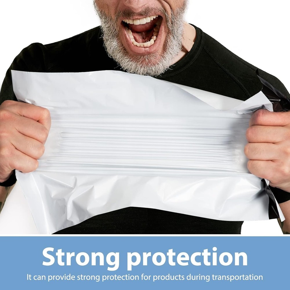 White Poly Mailer Bags - 300 Count 12x15.5 Mailing Envelopes