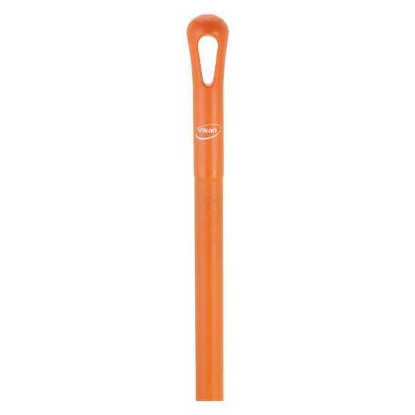 Vikan 29627 59" Color Coded Handle, 1 1/4 In Dia, Orange, Polypropylene