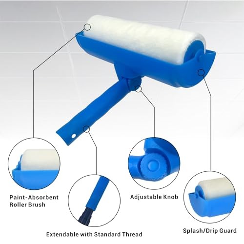 10 Inch Ceiling Paint Roller with Shield Roller and Shield with 1-EL01152