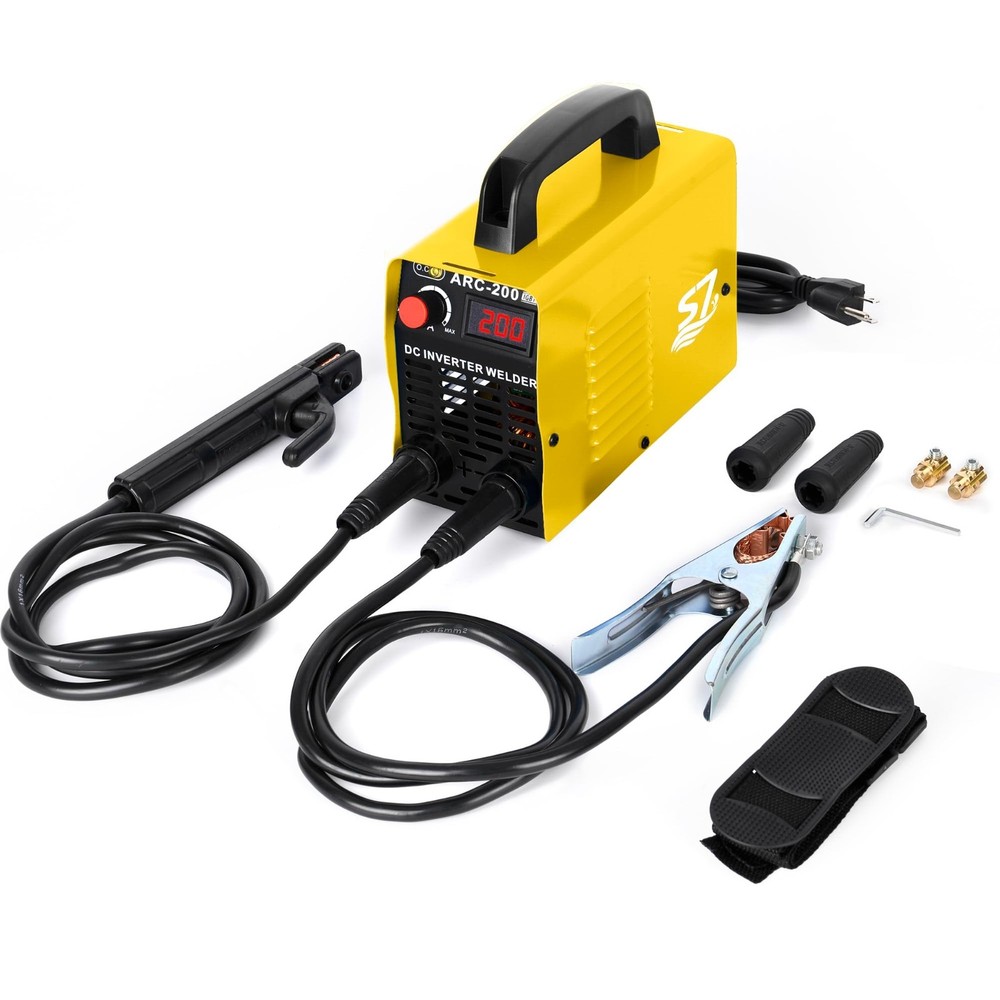 200Amp 110V Welding Machine for Beginners, LCD Display, Rod Equipment & Tools
