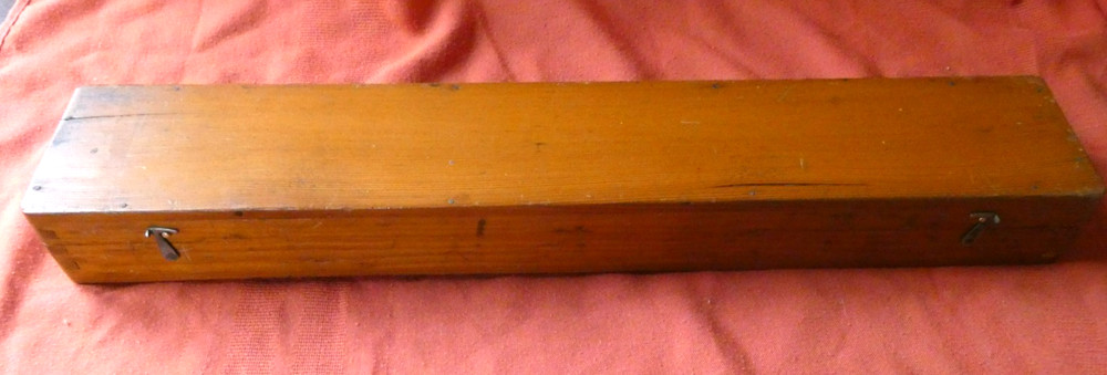 Vintage Solid Brass Rolling Parallel Rule RAF WW2 made in Birmingham by UWW Box