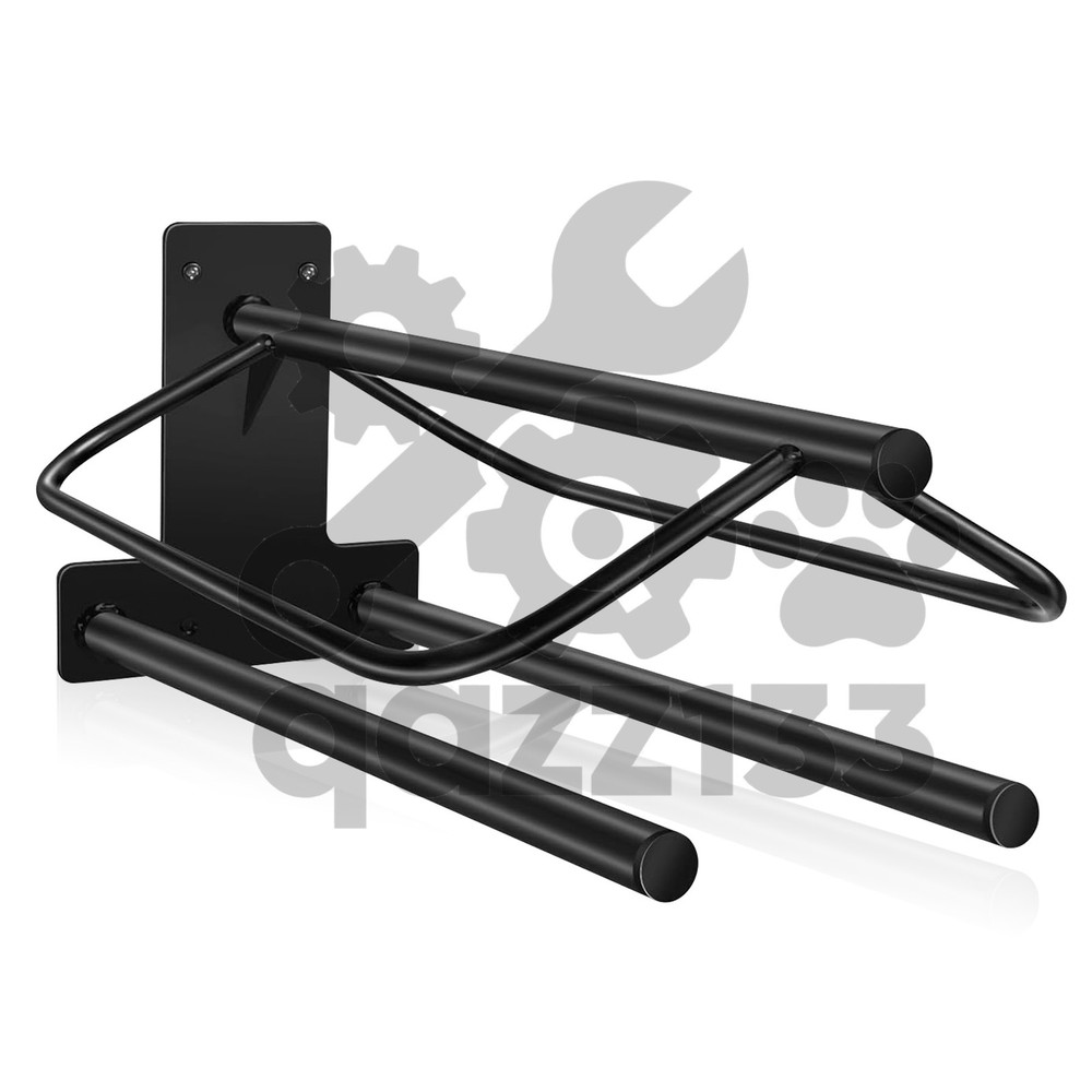 2* Heavy Duty Wall Mounted Saddle Stand Saddle Pad Saddle Pad Rack Bracket Black