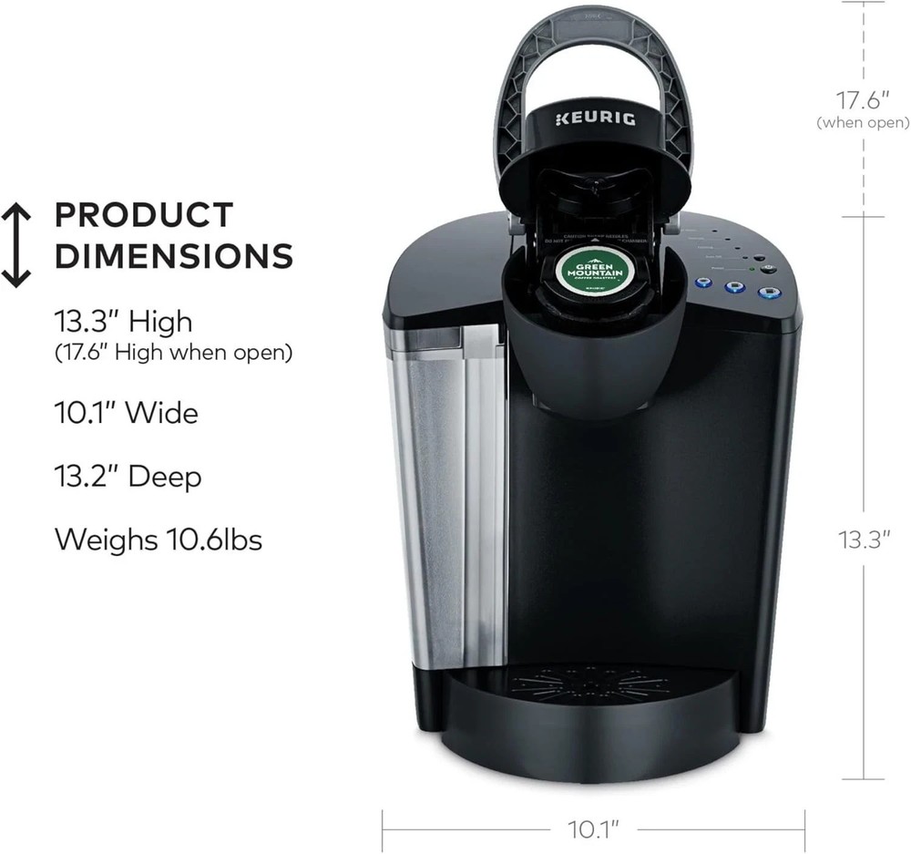 K-Classic Coffee Maker Programmable Single Serve K-Cup Pod 3 Brew Sizes