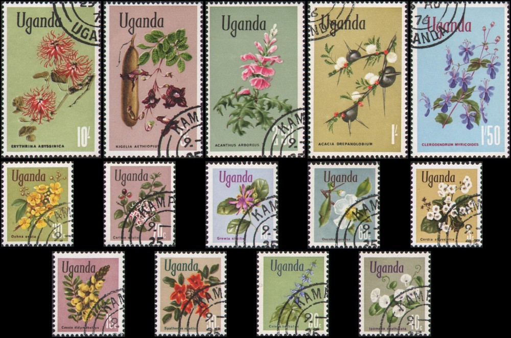 Uganda #115-128 set Used