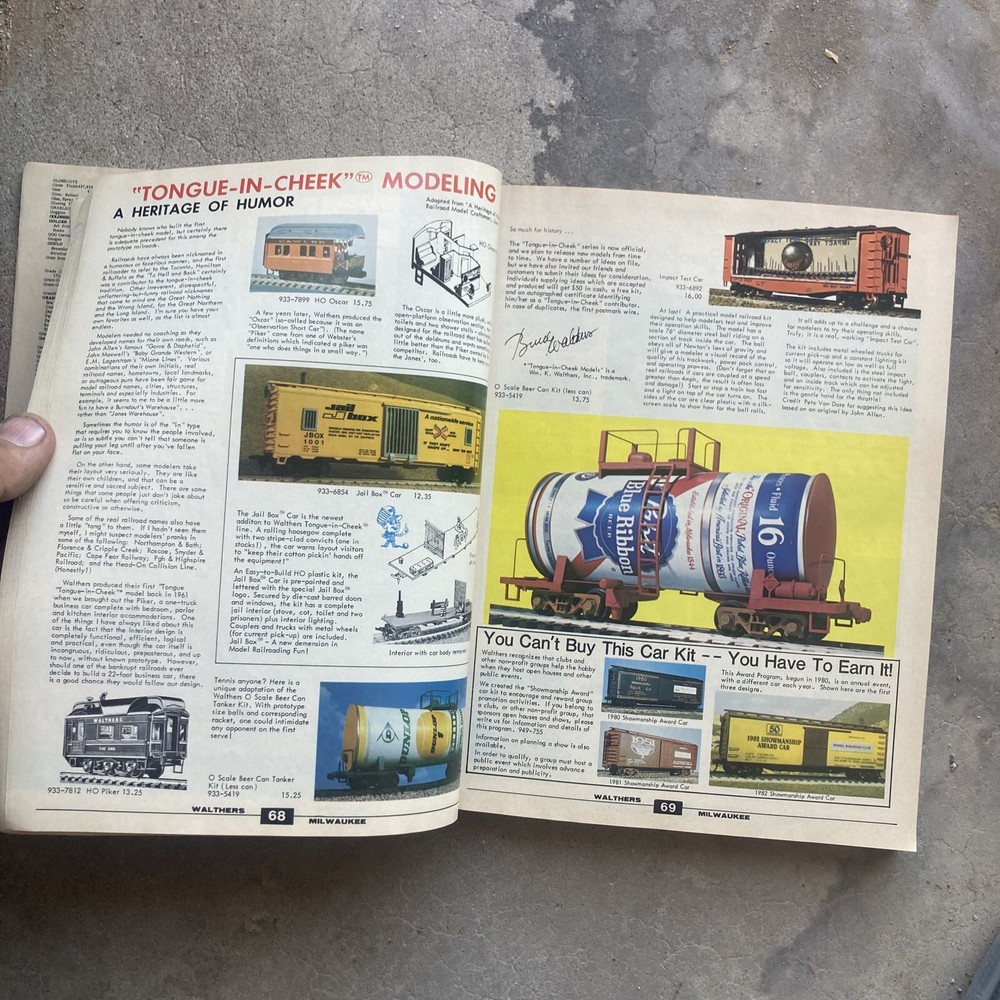 WALTHERS 913-626 1983 EDITION HO CATALOG & CRAFT TRAIN REFERENCE MANUAL