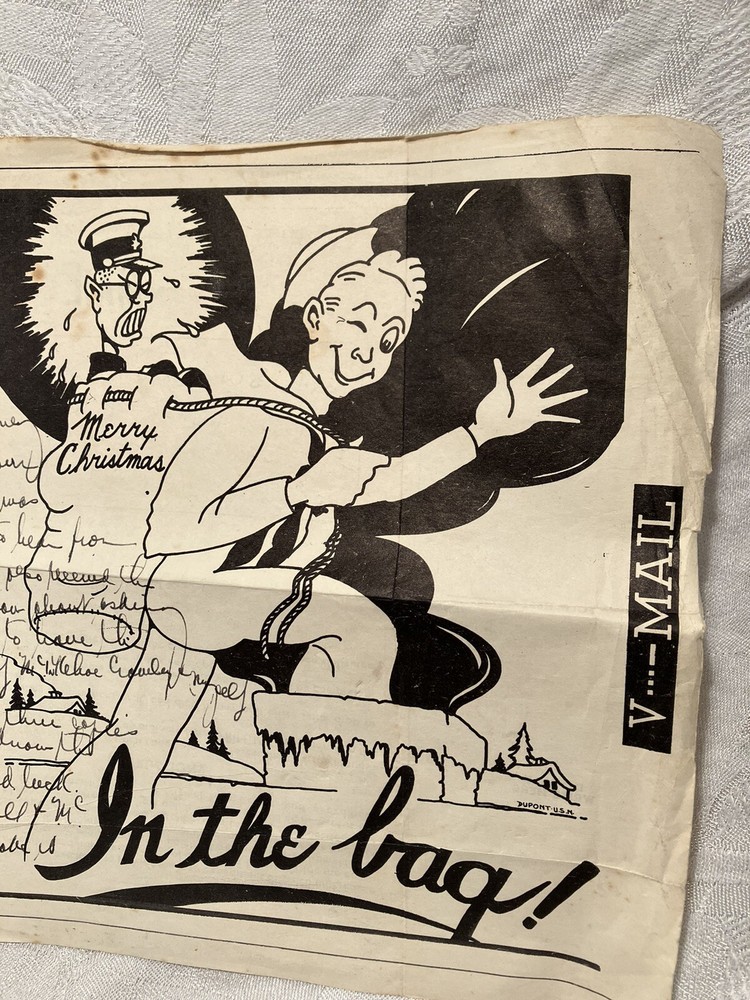 Vintage US Navy V-Mail Letter 1944