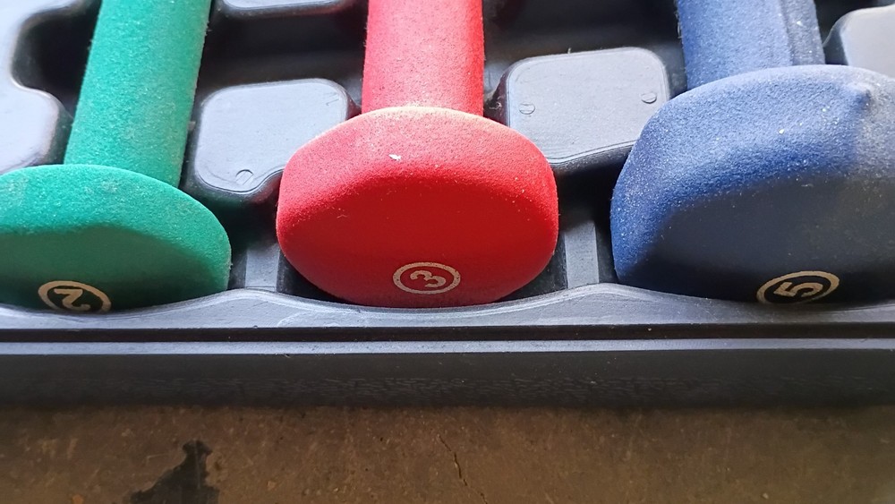 Neoprene Dumbbell Set with Hard Shell Carrying Case