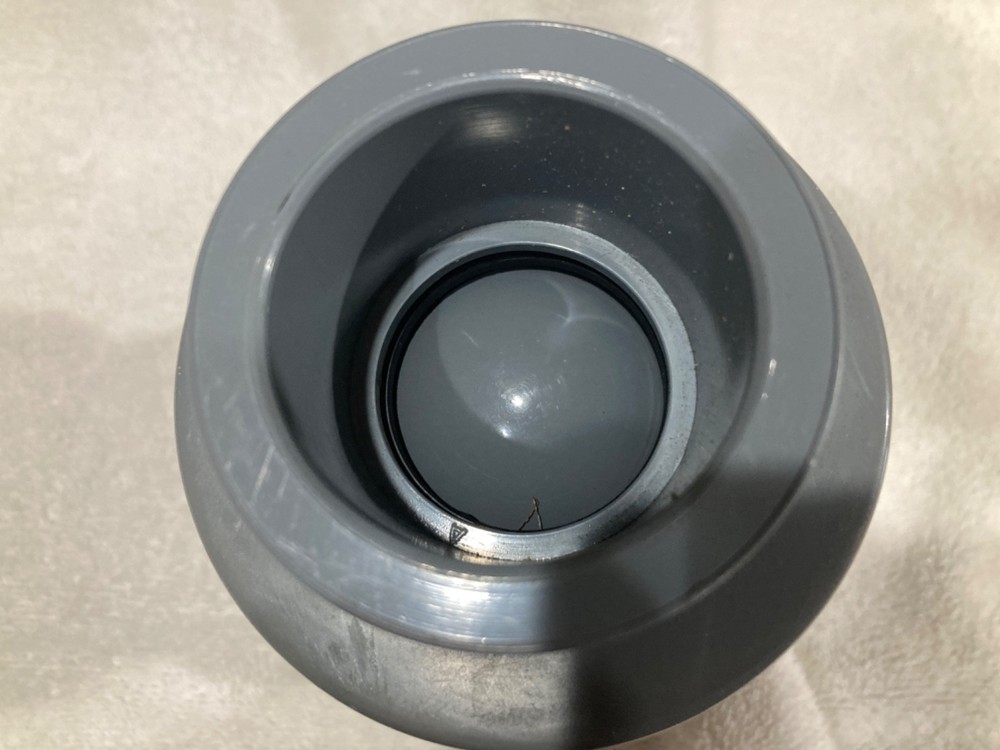 1 1/2" CPVC Union Check Valve, socket and threaded ends, EPDM