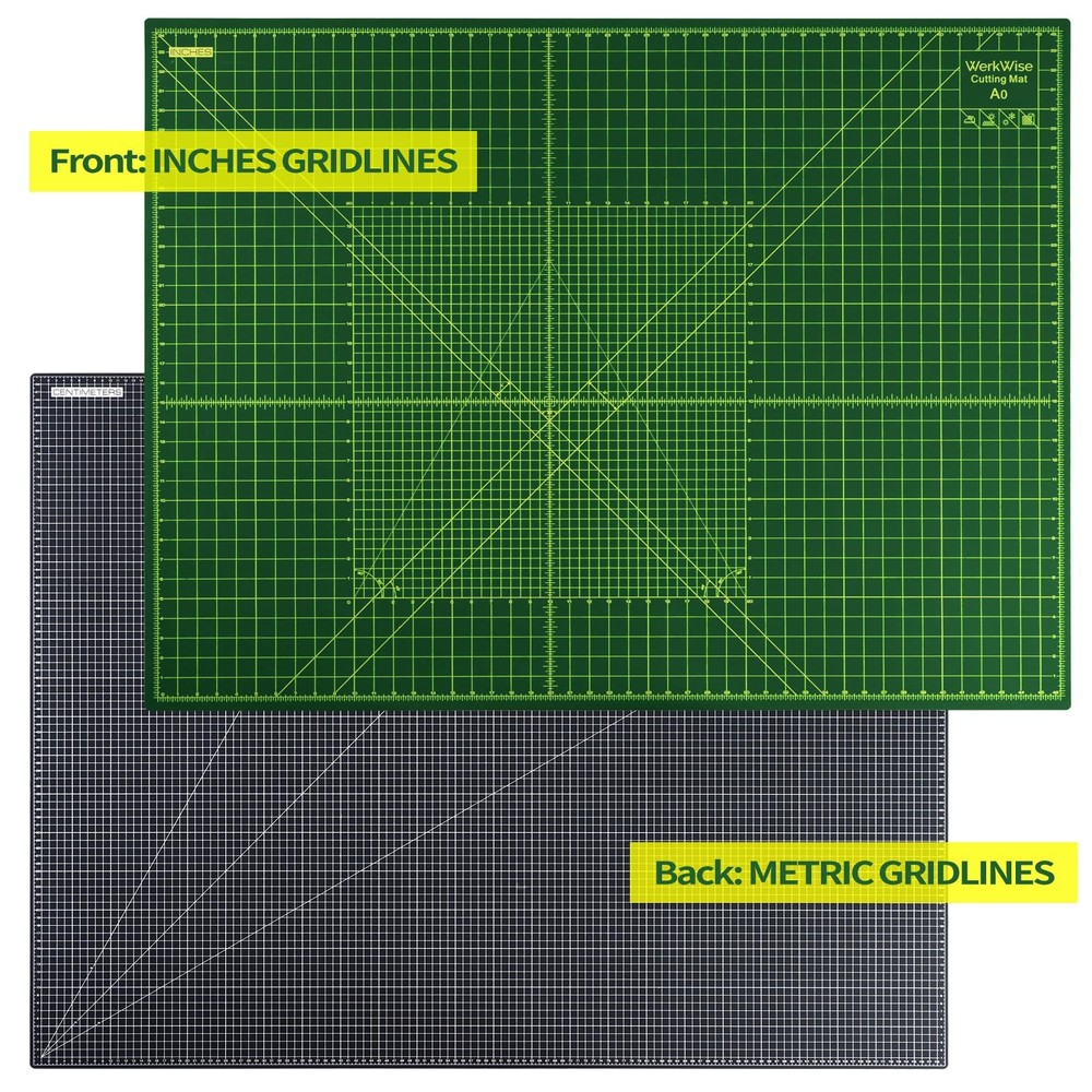 Extra Large 36" x 48" Self Healing Sewing Mat, Rotary Cutting Mat, Double Sid...