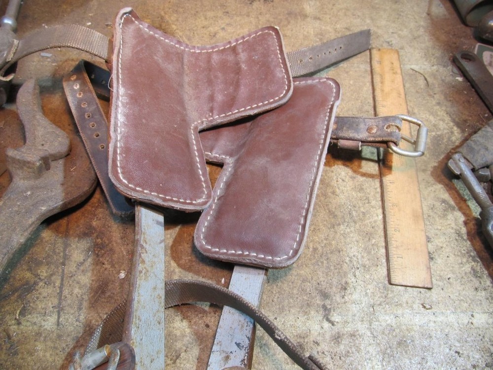 Buckingham Adjustable Pole Climbers Gaffs with 910 Leather Pads