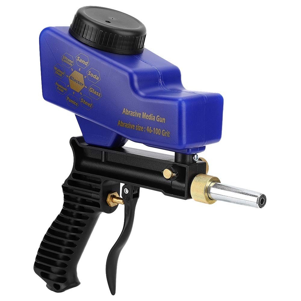 Portable Pneumatic Sandblaster, Sandblasting Gun Sand Remove Spot Sand Blasti...
