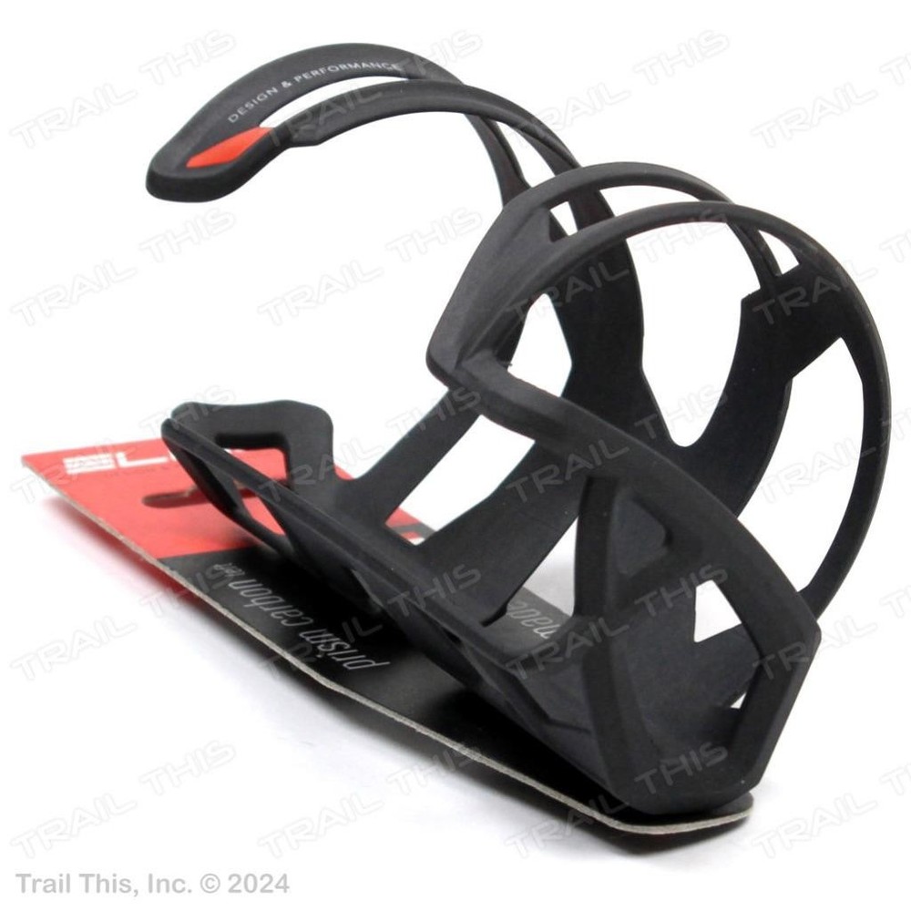 Elite Prism Carbon Bottle Bicycle Cage Left Load - Matte Black / Red