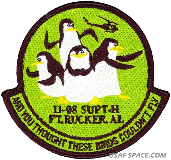 USAF PILOT TRAINING-HELICOPTER - CLASS 2011-08 -THESE BIRDS COULDN'T FLY -PATCH