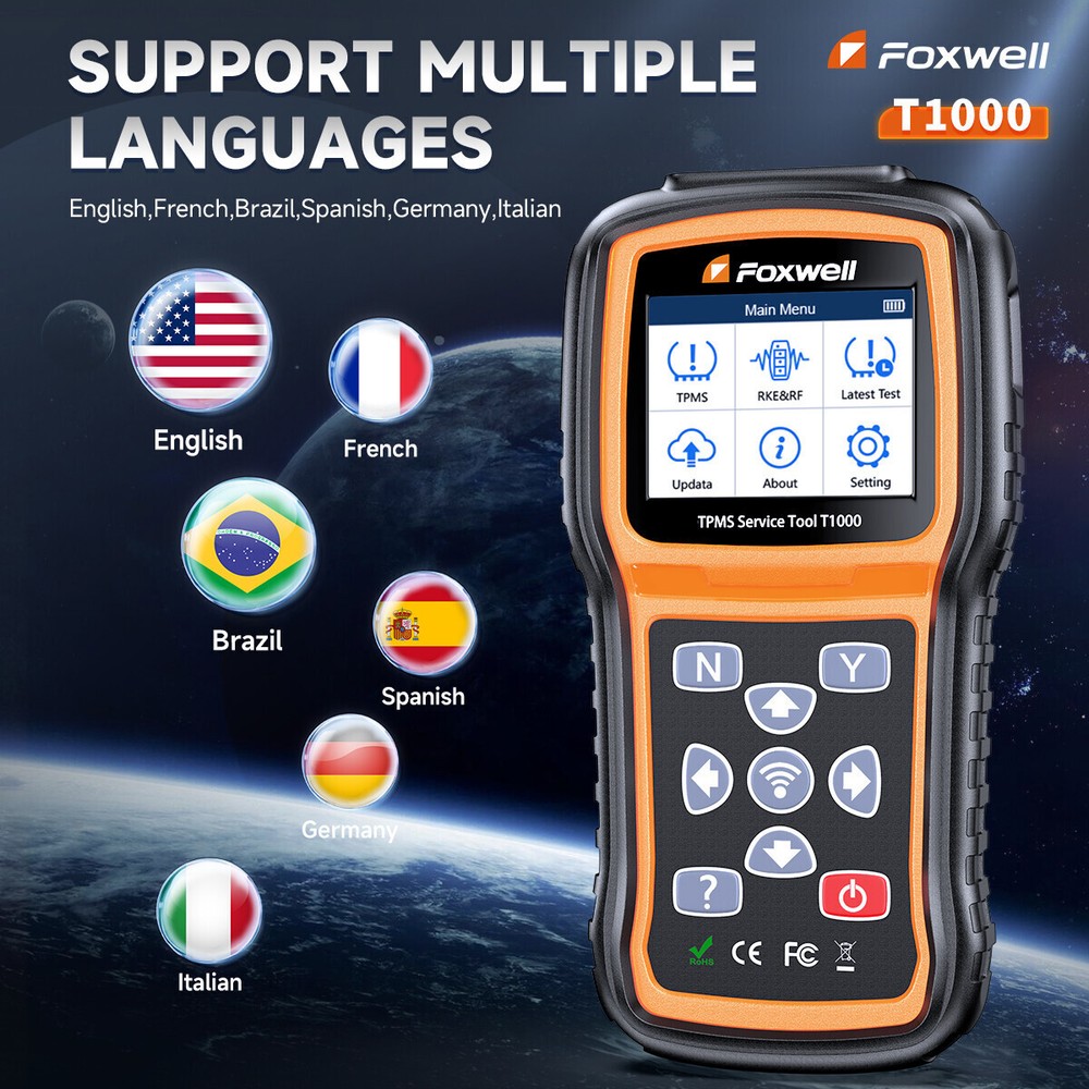 TPMS Programming Tool Tire Sensor Relearn Reset Activate Universal Diagnostic