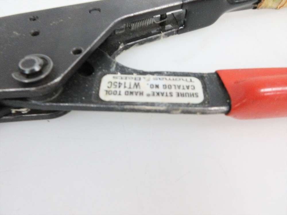 T&B WT-145C SHURE STAKE HAND CRIMP TOOL THOMAS & BETTS - INCOMPLETE