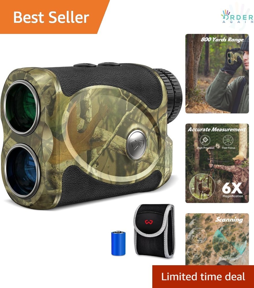 Hunting Rangefinder Laser 800Yards Bow Mode Angle Height Horizontal Lock