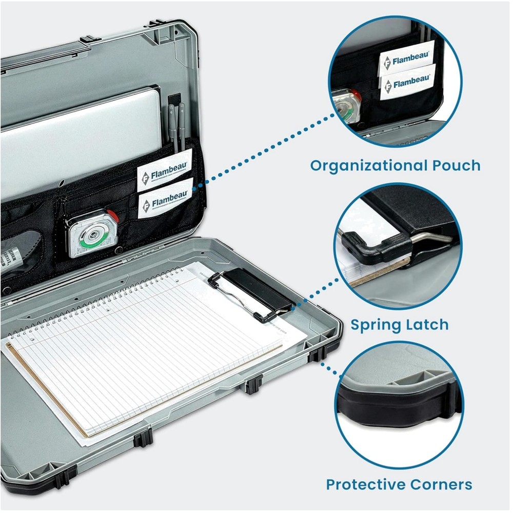 Flambeau Contractor Clipboard with Storage Compartment