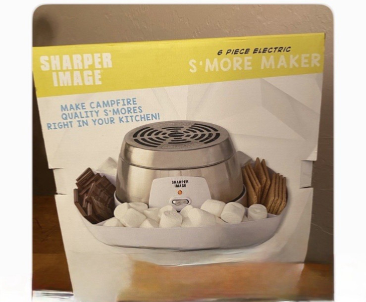 Sharper Image S’mores Maker 6 Pc Electric New