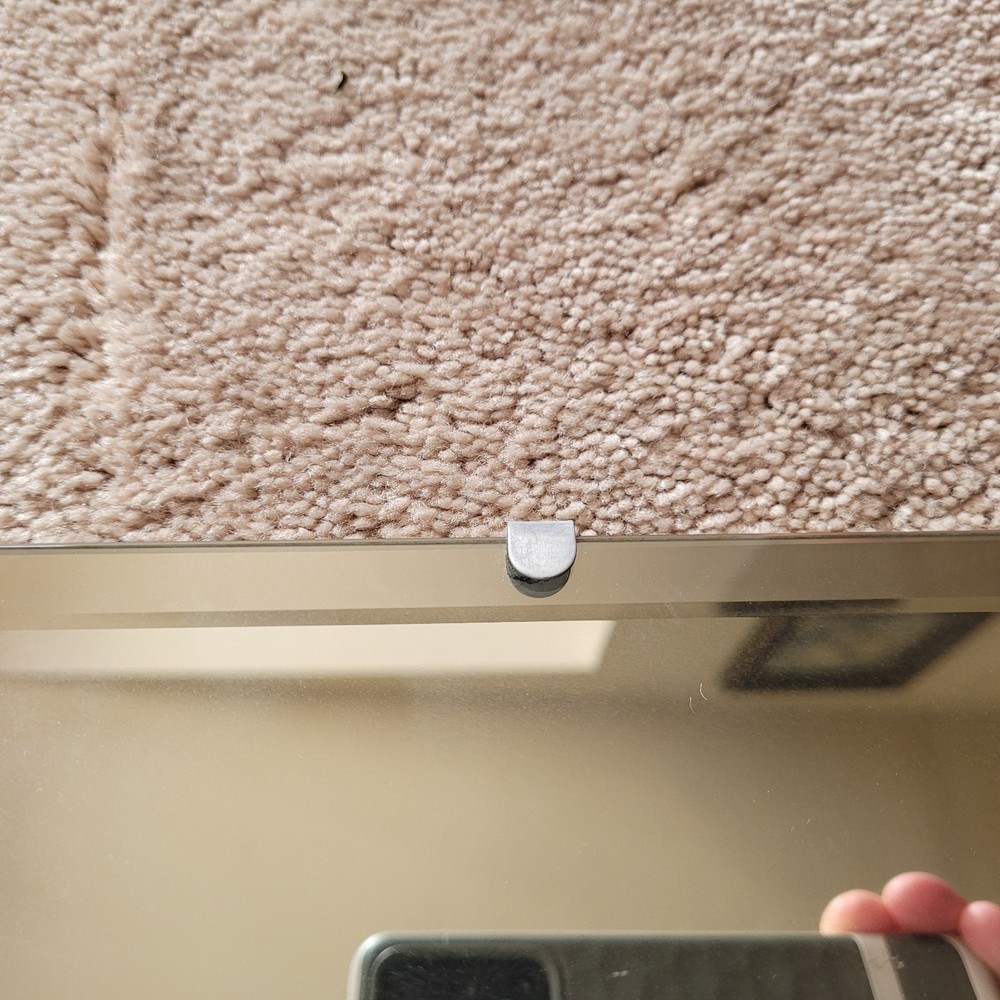 Frameless rectangular wall mirror with beveled edges-18" x 25.75"