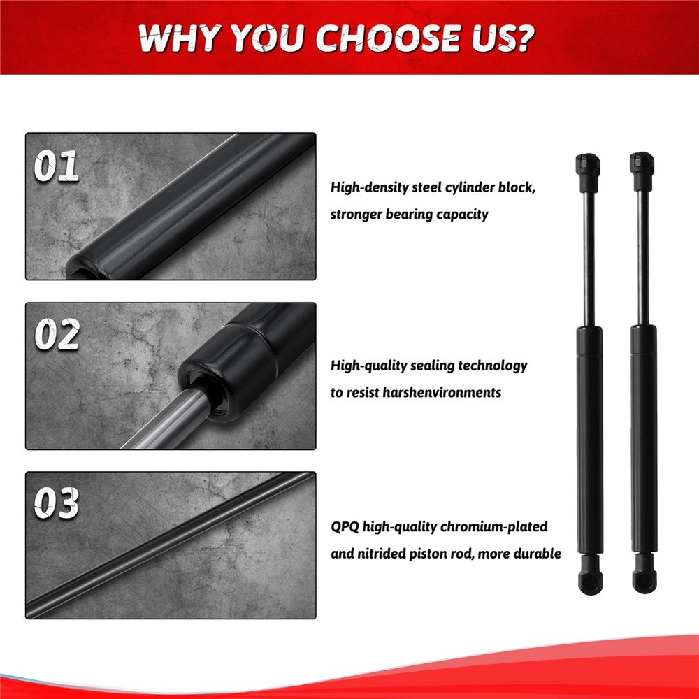 2pcs New Rear Trunk Tailgate Lift Support Shock Struts For Ford Focus 2005-2011