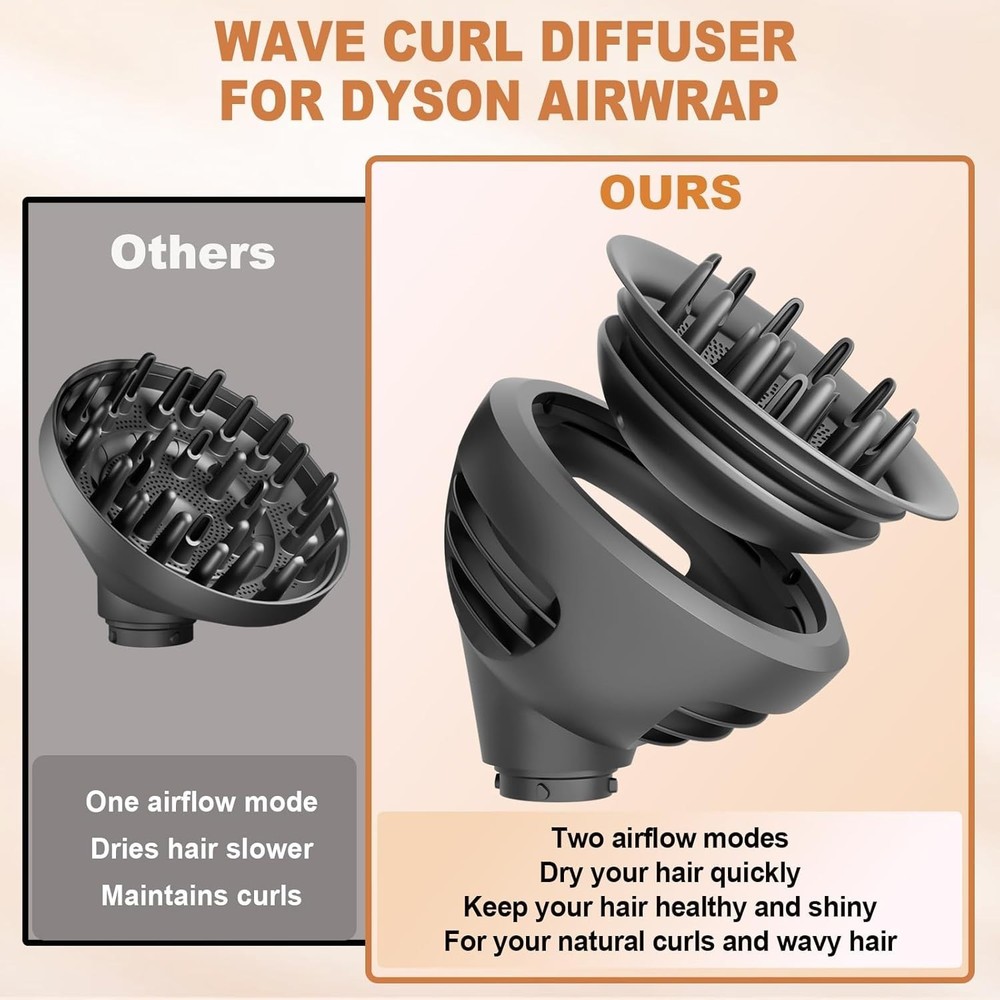 Dyson Airwrap Wave Curl Diffuser HS01 HS05 HS08 Hair Dryer Attachment