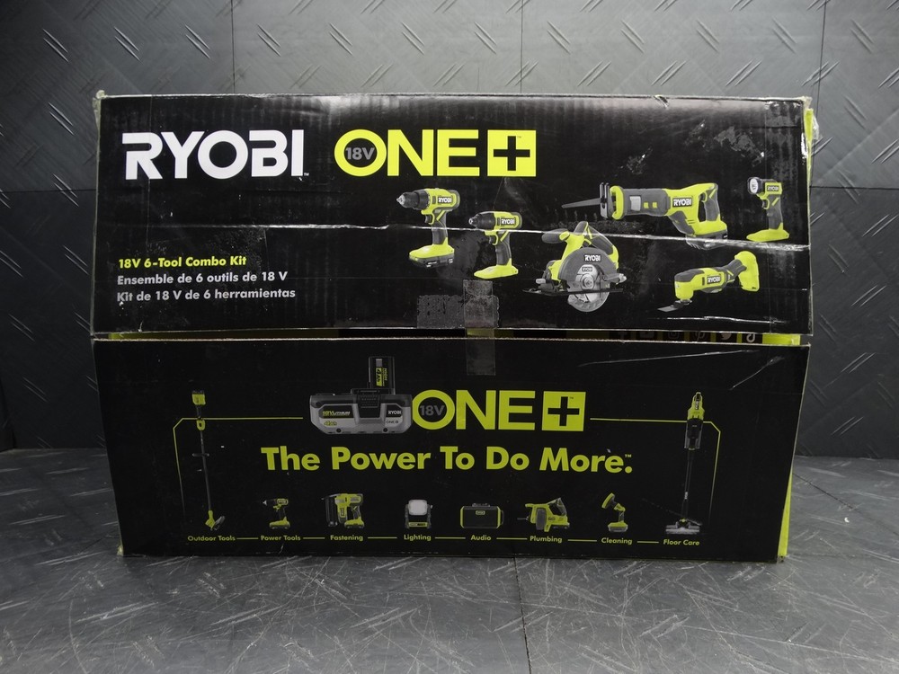 RYOBI ONE+ 18V Cordless 6-Tool Combo Kit