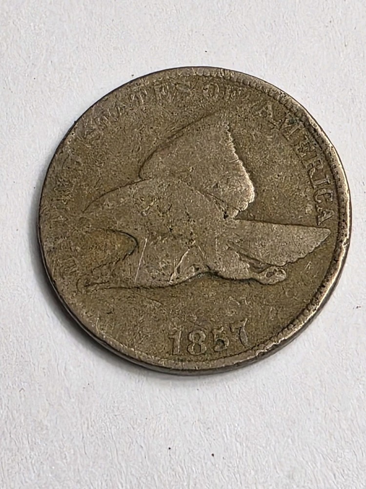 1857 Flying Eagle Cent Nicely Circulated