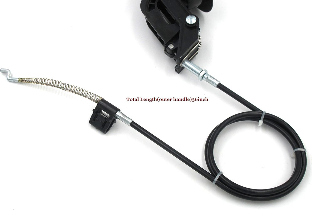 Plastic Pull Recliner Handle 3" by 3.5" with Cable (Total 36", Exposed Adjustabl