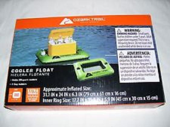 Ozark Trail 28 qt Cooler Float with 2 Cup Holders