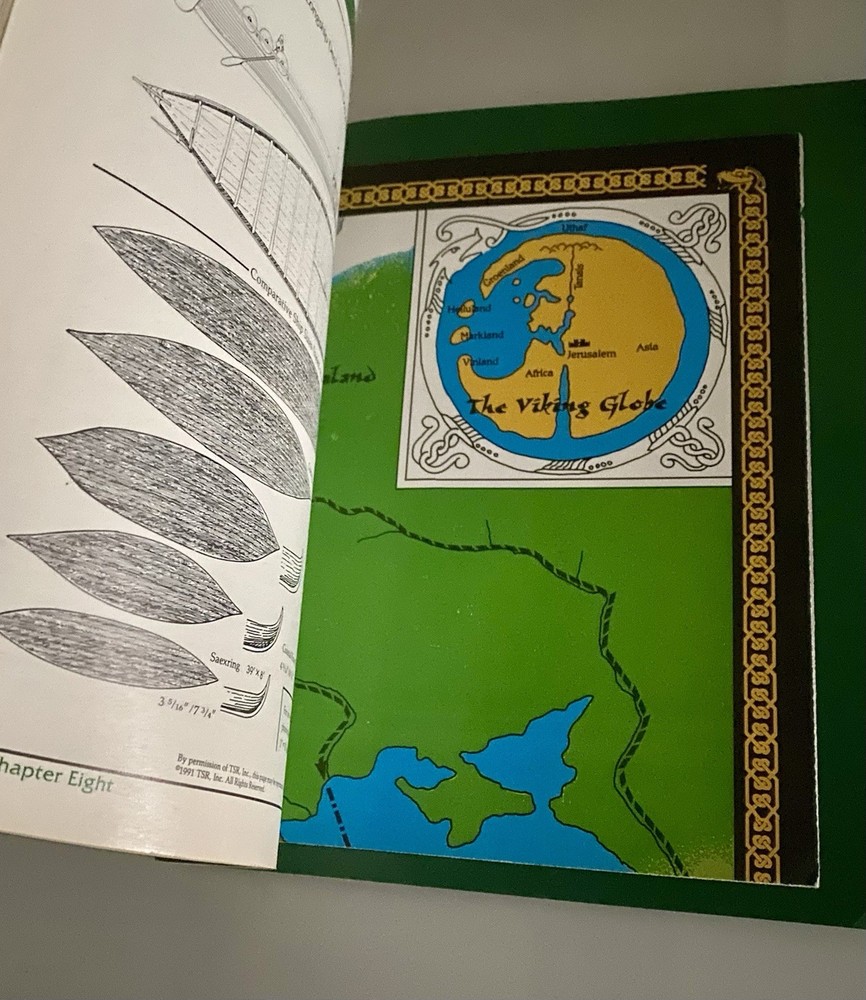 AD&D Vikings Sourcebook Dungeons And Dragons W/ Map