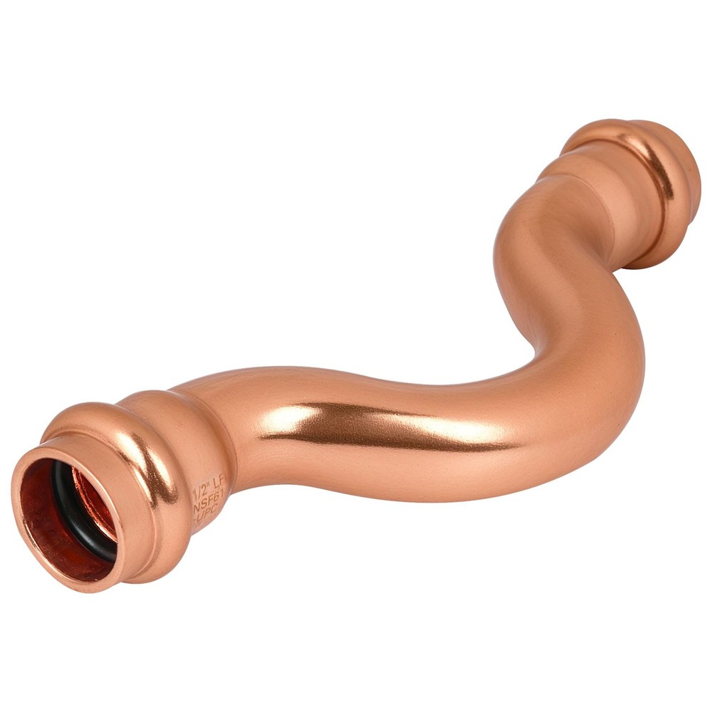 (2pack)1/2" Propress Copper 1/2" Press Cross-Over-2Pack,