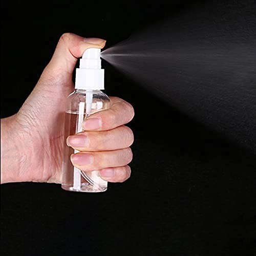 Refillable Mini 30ml Plastic Spray Bottles with Funnels & Labels - 30 Pack
