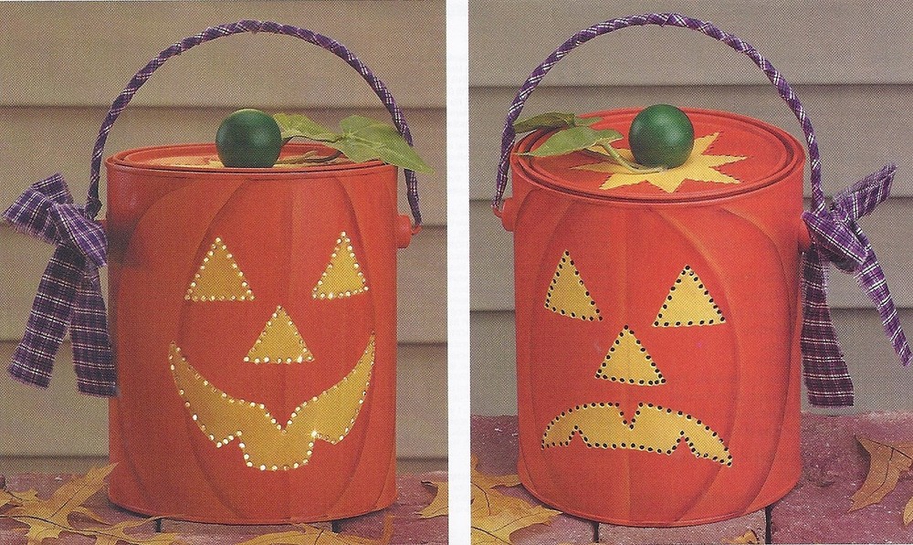 **PATTERN FOR HAPPY & SAD TIN PUNCHED PUMPKINS - PATTERNS ONLY**