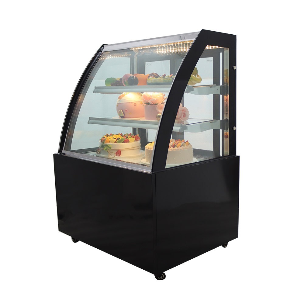 220V 3 Layers Refrigerated Cake Display Cabinet Refrigerator Defrosting Showcase