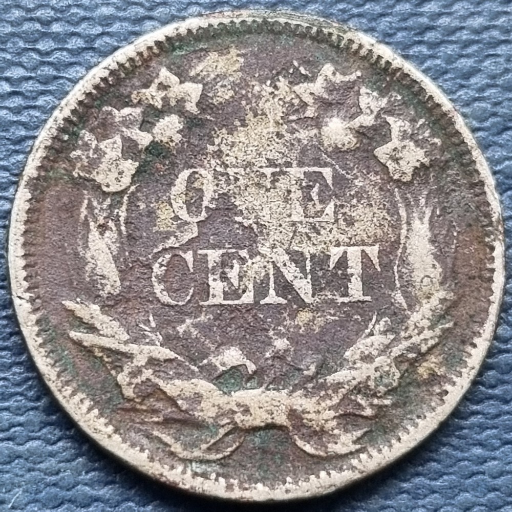 1858 Flying Eagle Cent 1c Better Grade Details #97061