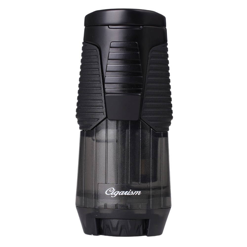 CIGARISM Cigar Lighter Single Torch Jet Lighter, High Volume Windproof (Black)