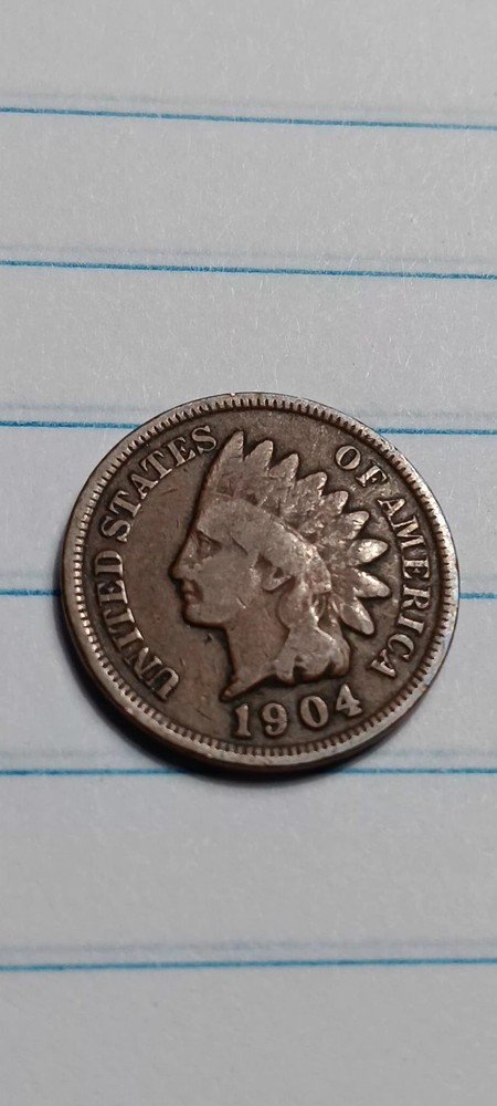 1904 INDIAN HEAD PENNY Pictured