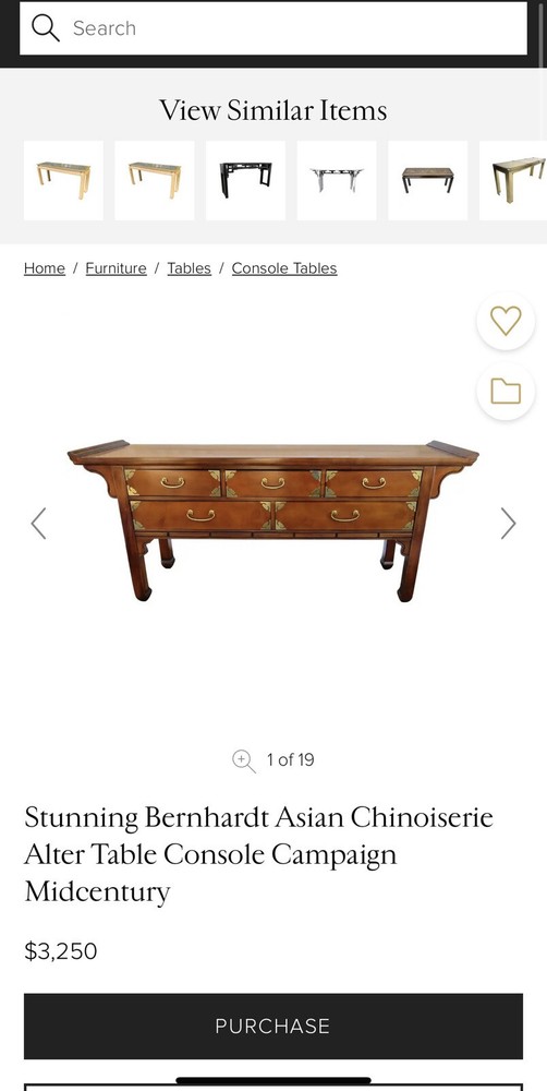 Bernhardt Entrance/Sideboard Console Table