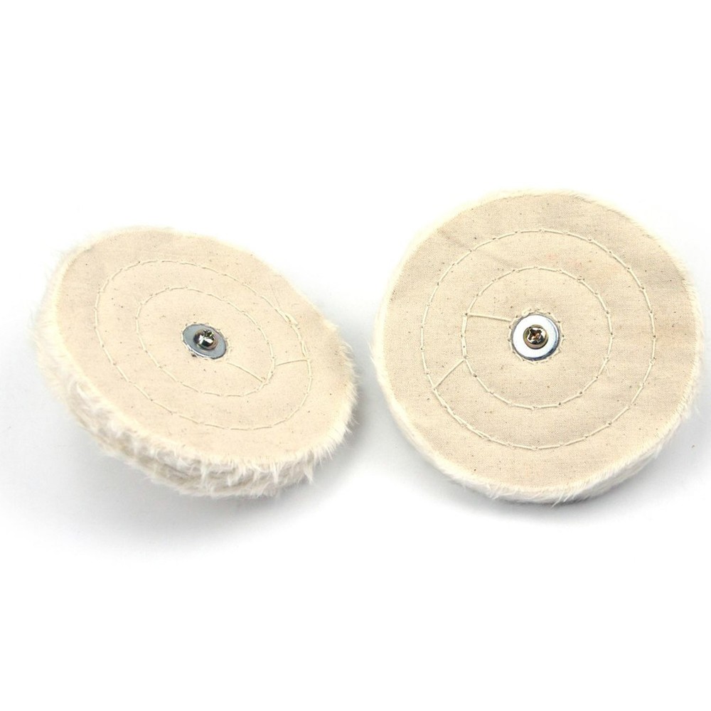 5" Cotton Buffing Wheel with 6mm Shank, Hurricane