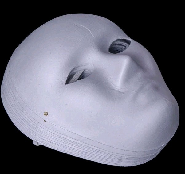 Blank White Medium Full Mask Plain Thick Paper Masquerade Face Masks One mask